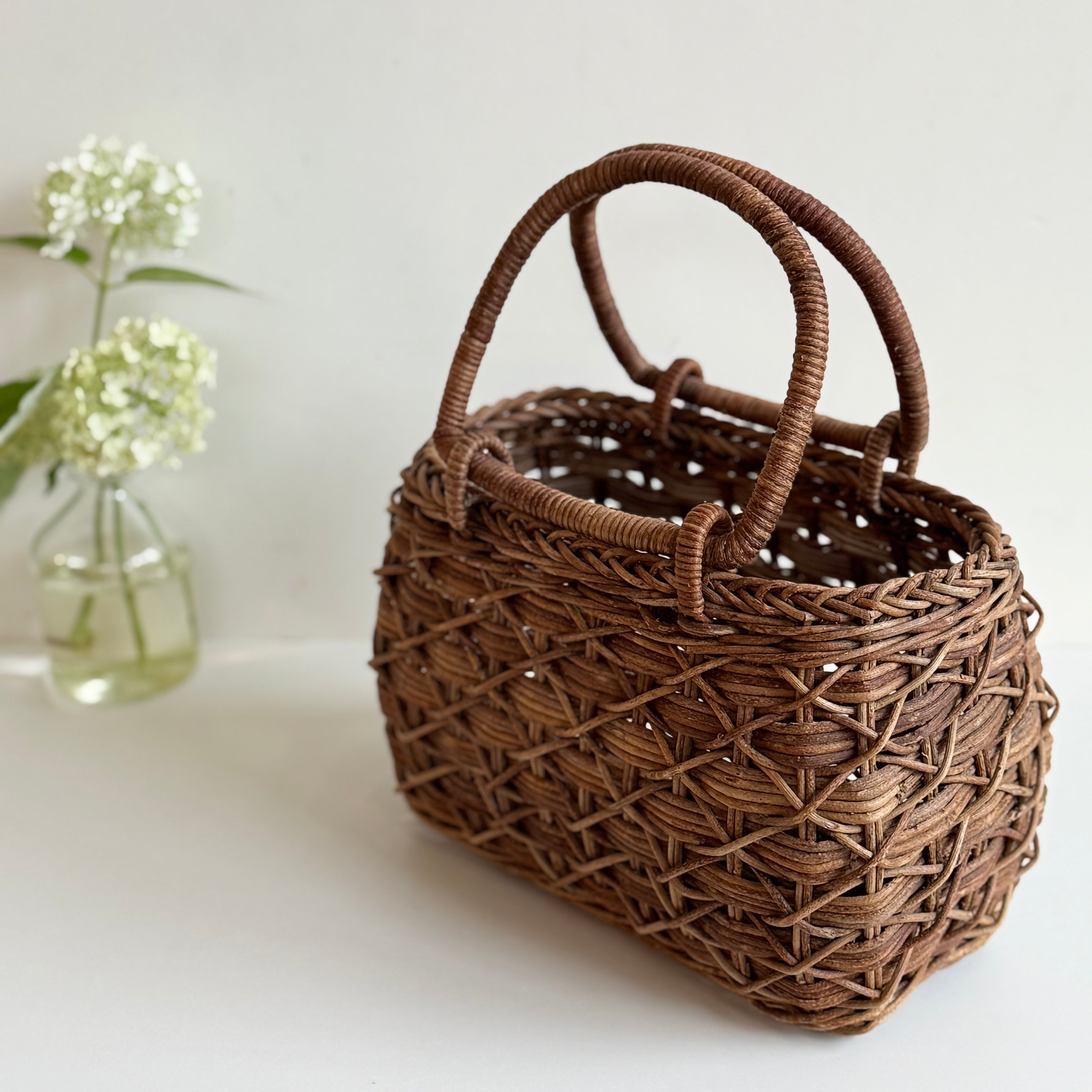 あけび7寸たすく編みカゴ