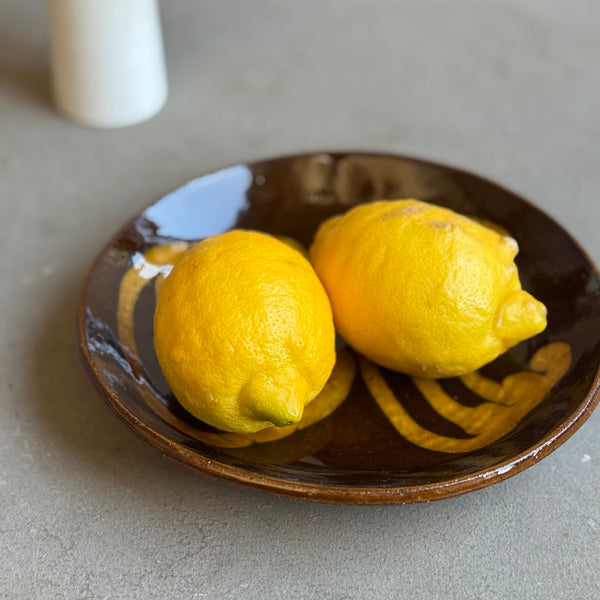 齊藤十郎/ スリップウェア ６寸皿(ナミ)