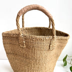 サイザルバッグ共手(ハンドル革付き)