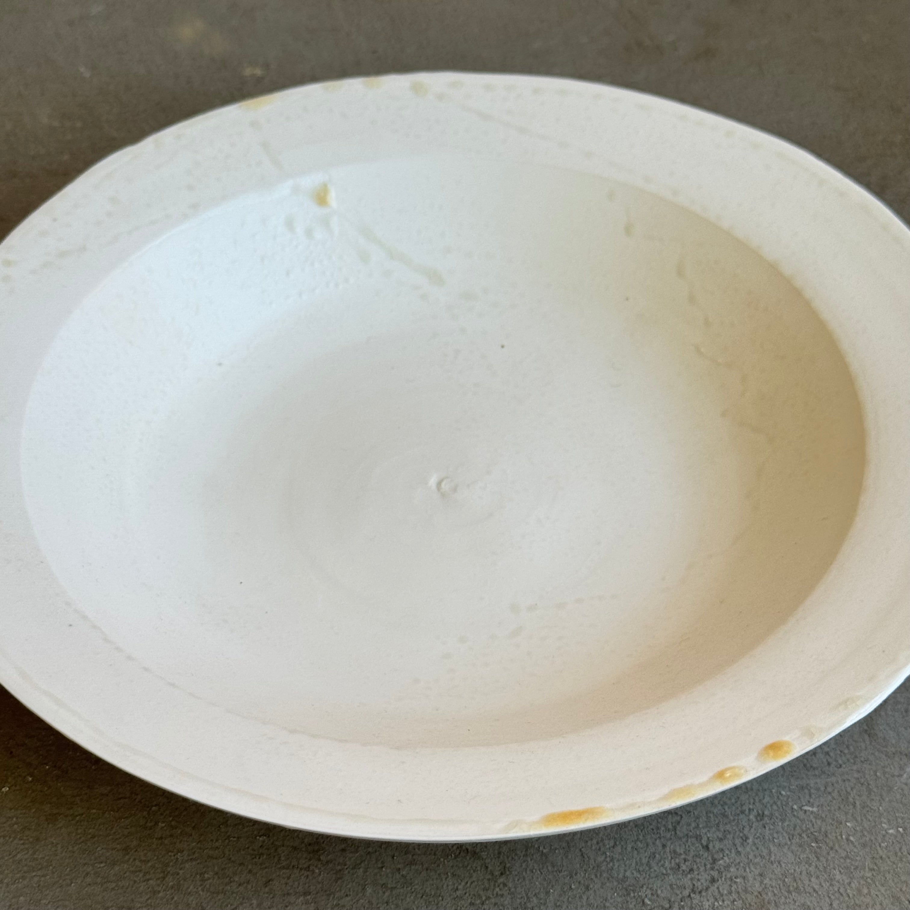 齋藤十郎 白磁8寸鉢