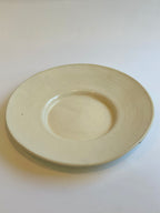 ７寸デルフト皿　(白土)