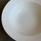 齋藤十郎 白磁７寸リム鉢