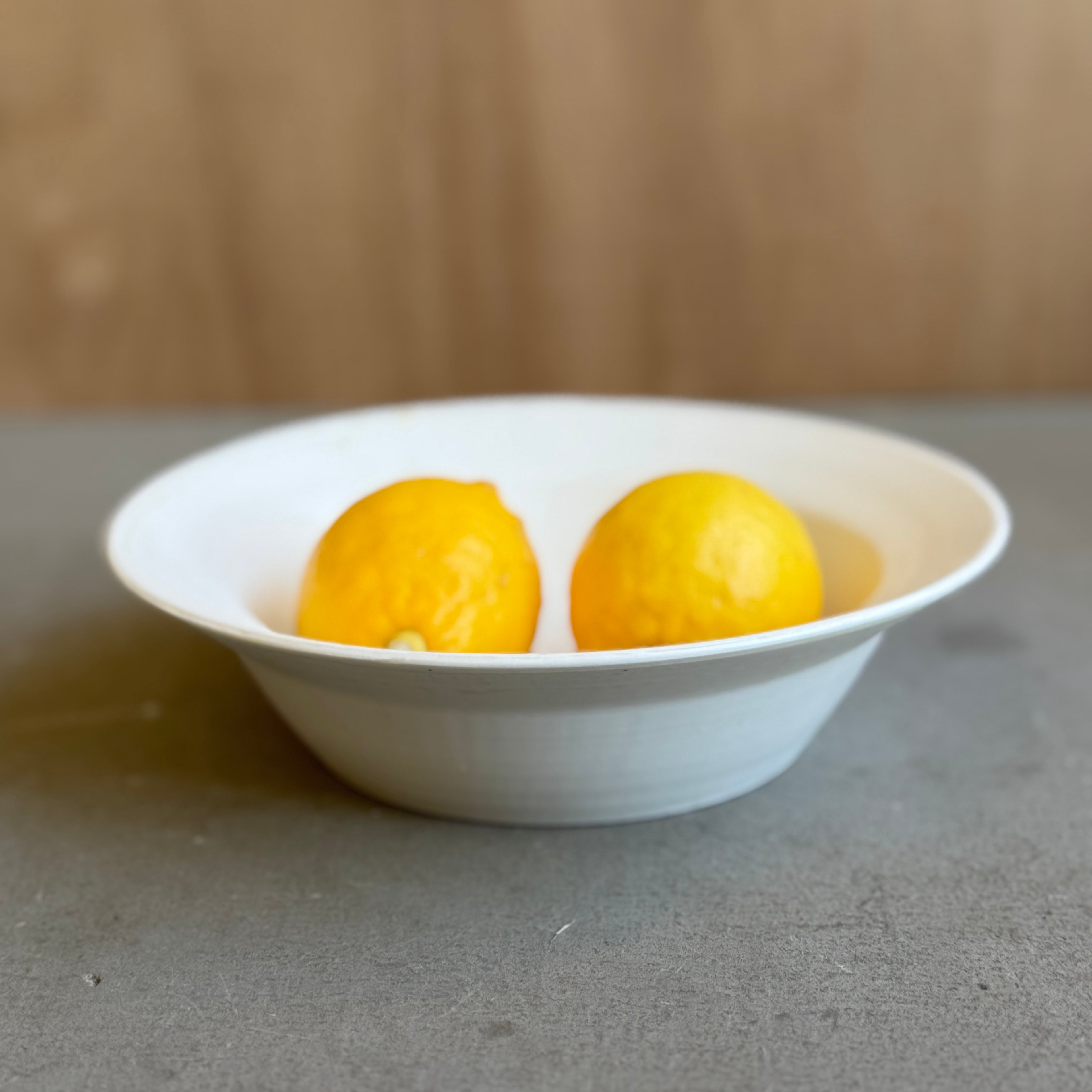 齋藤十郎 白磁７寸リム鉢