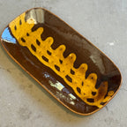 齊藤十郎/ スリップウェアさんま皿