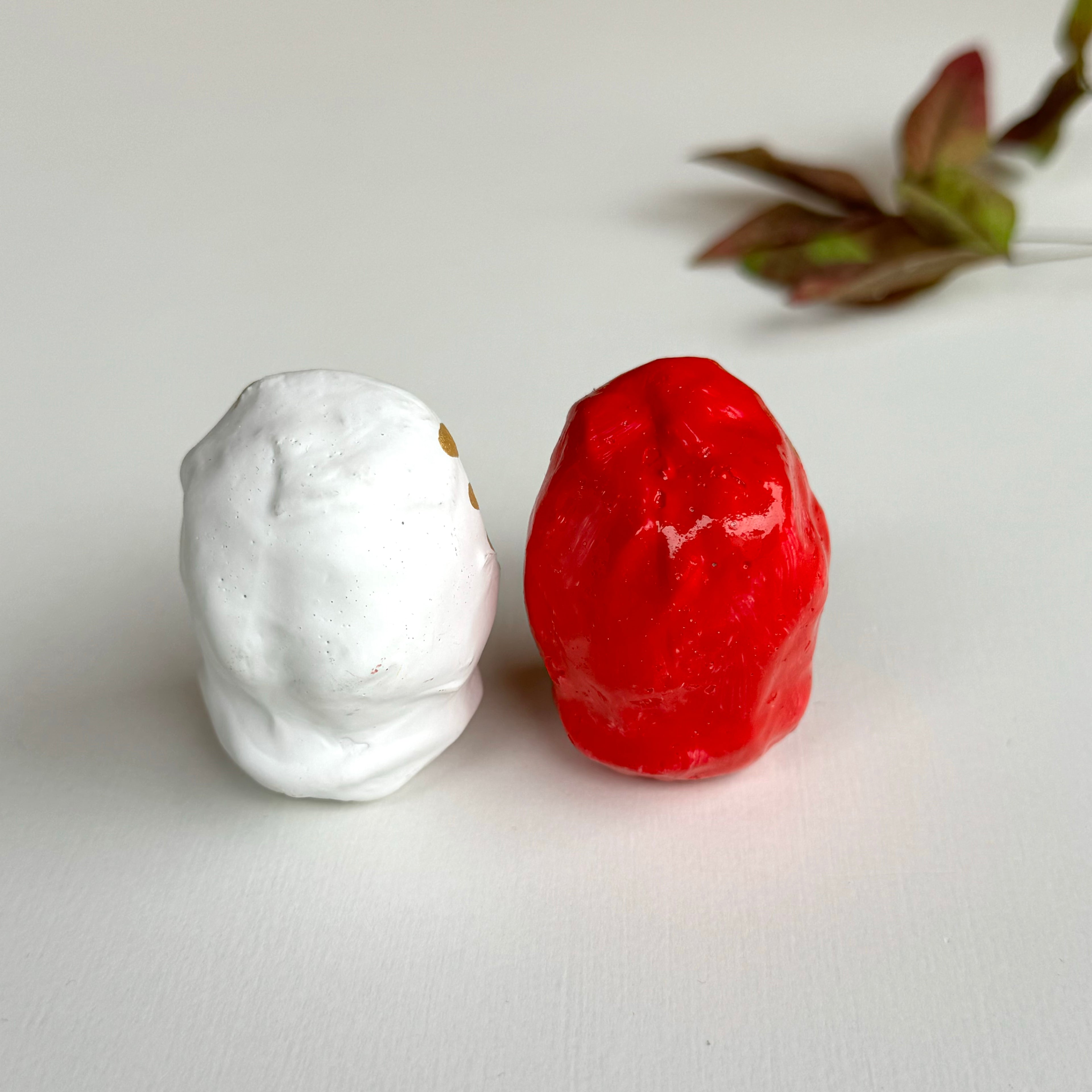 ミニ紅白だるま