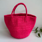 サイザルバック共手９インチ（フシア）