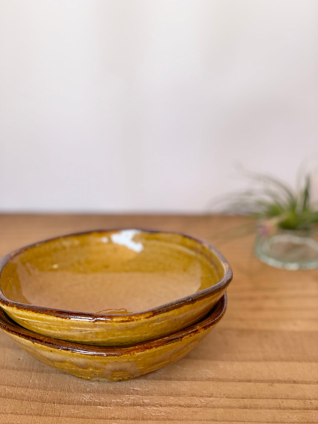 六角皿（黄釉）