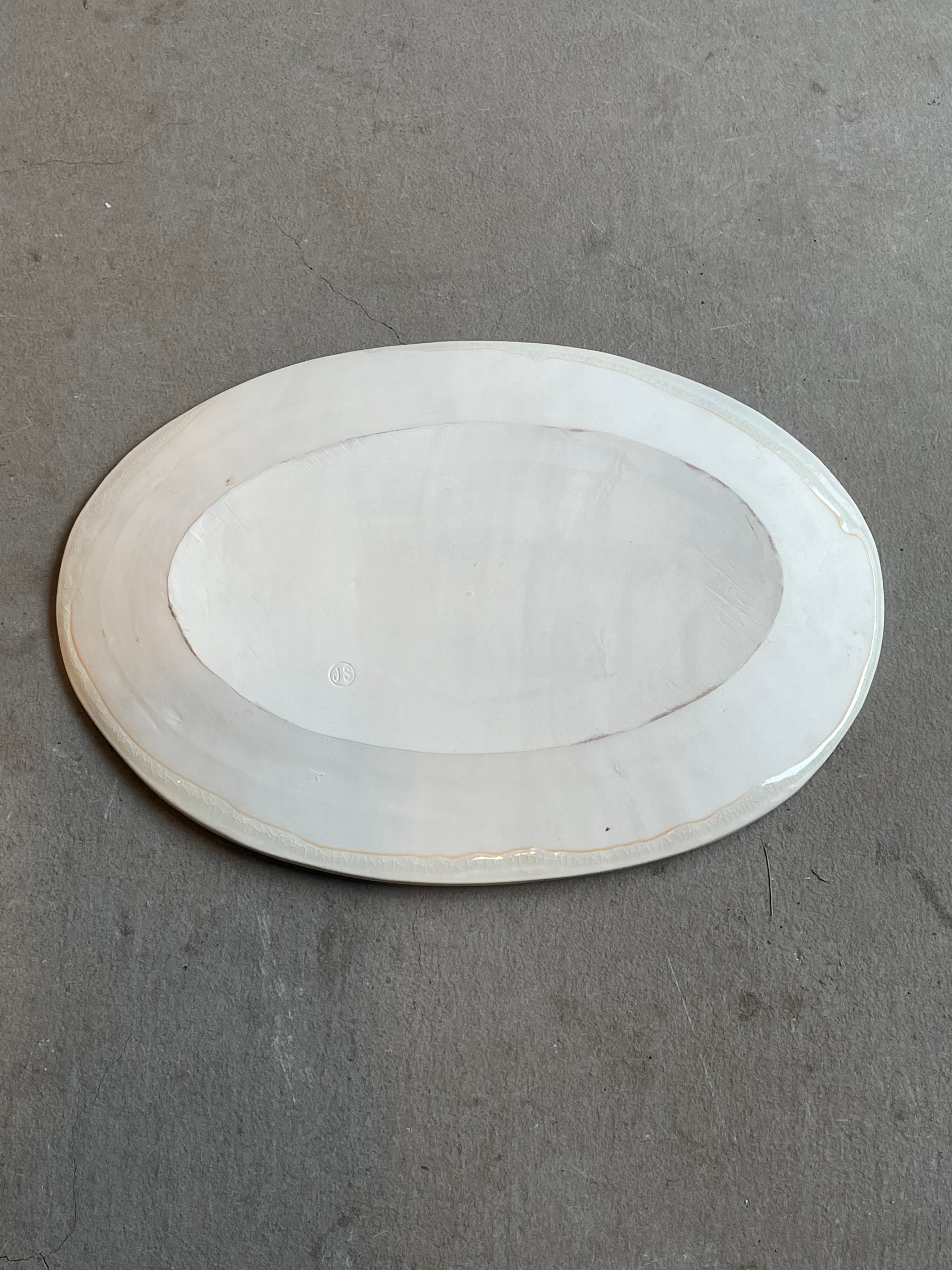 白磁オーバル皿