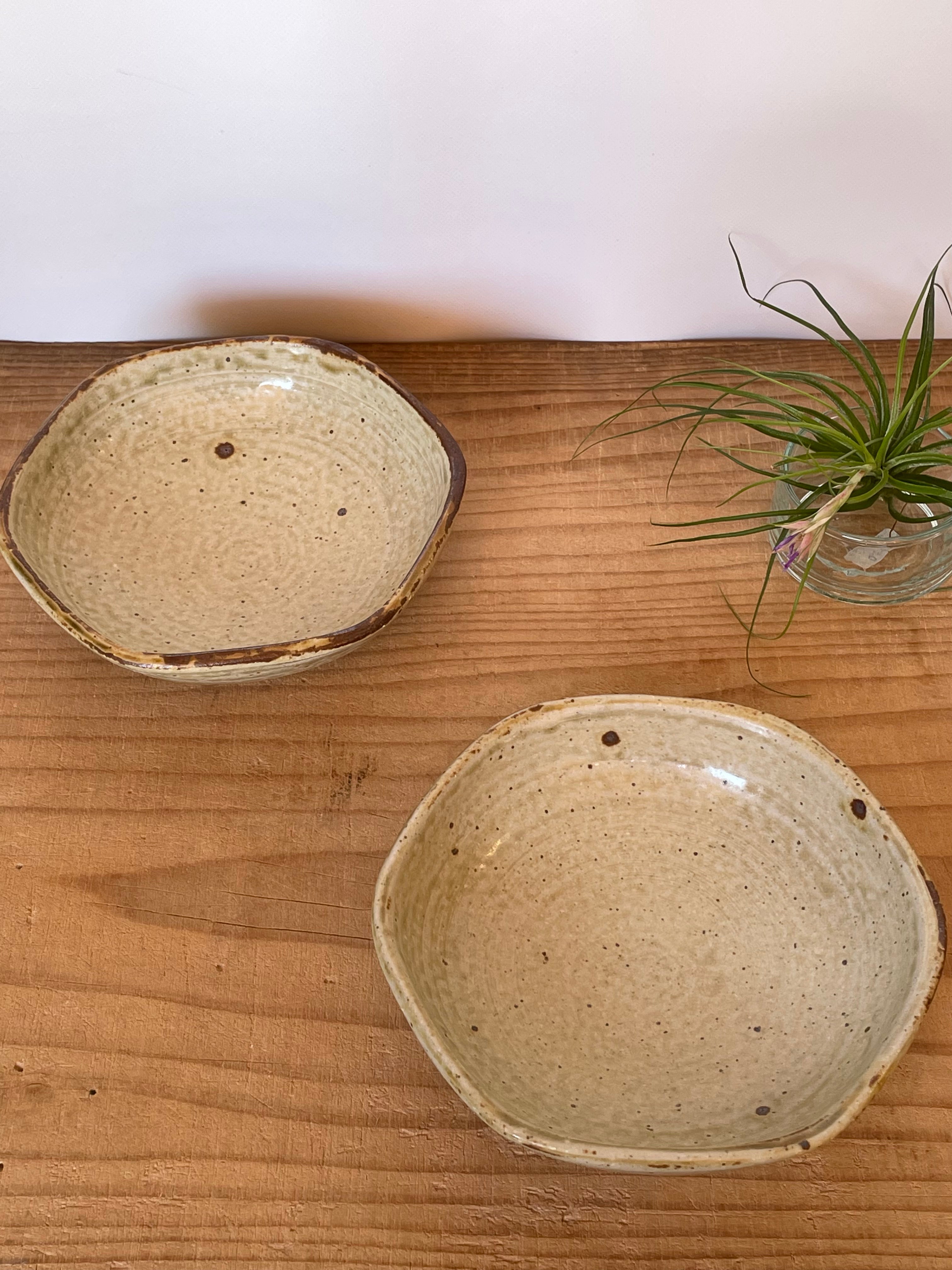 六角皿（いらぼ釉）まゆみ窯