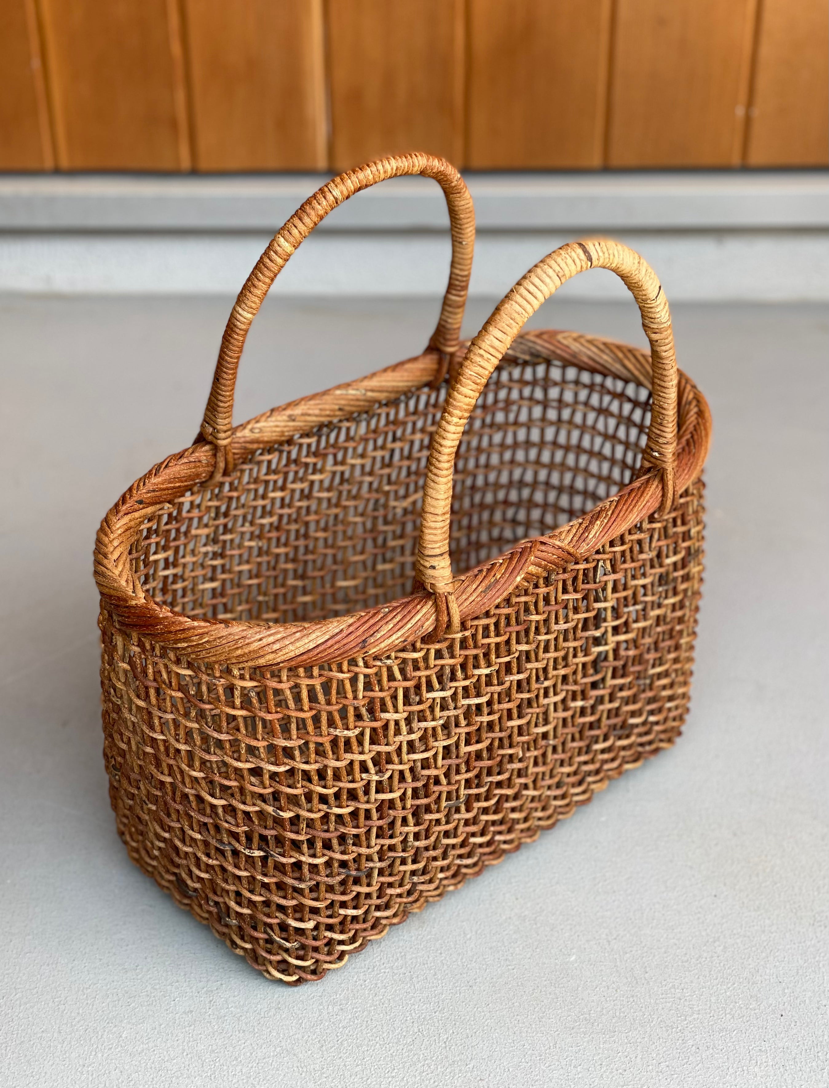 細目こだし編み9寸カゴ