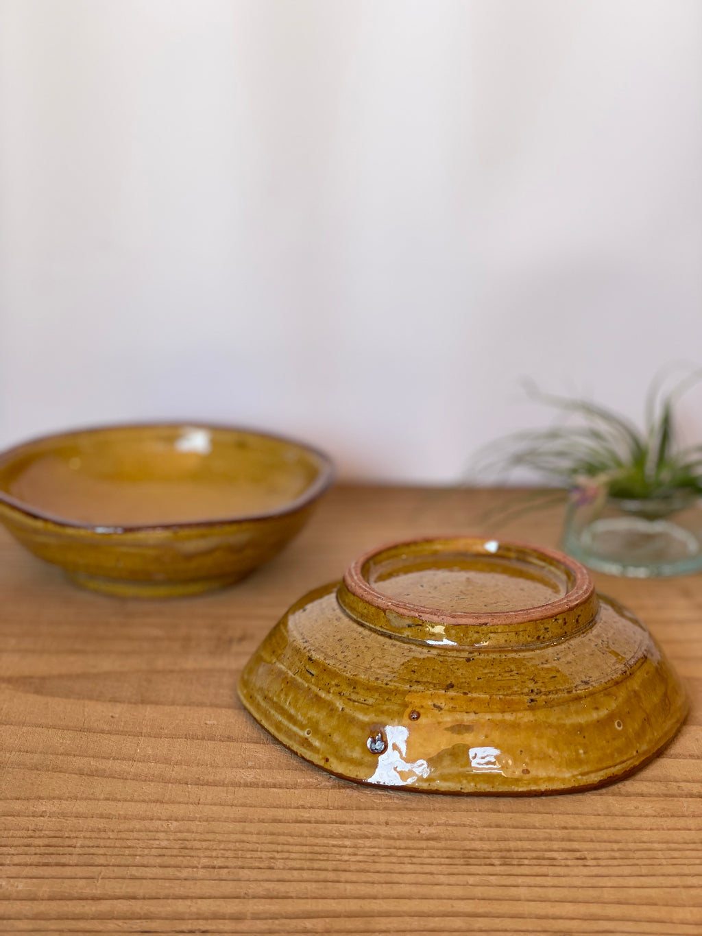 六角皿（黄釉）