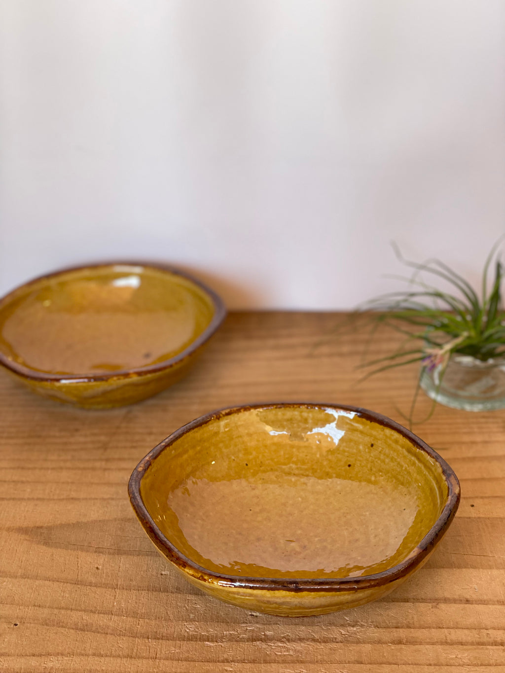 六角皿（黄釉）