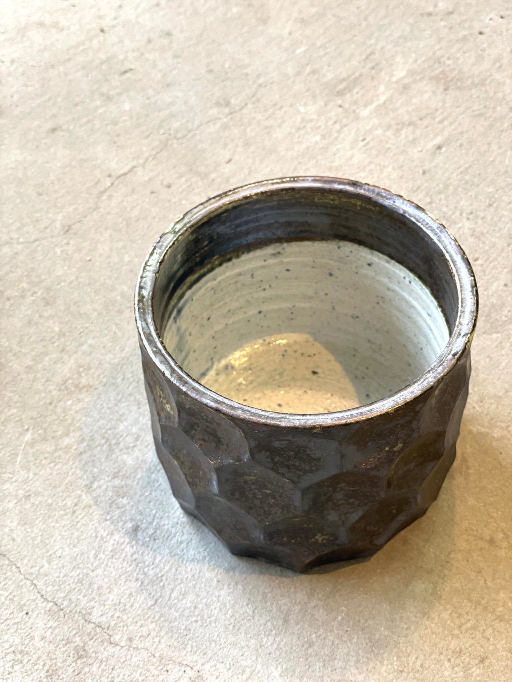 切り子筒鉢(大)