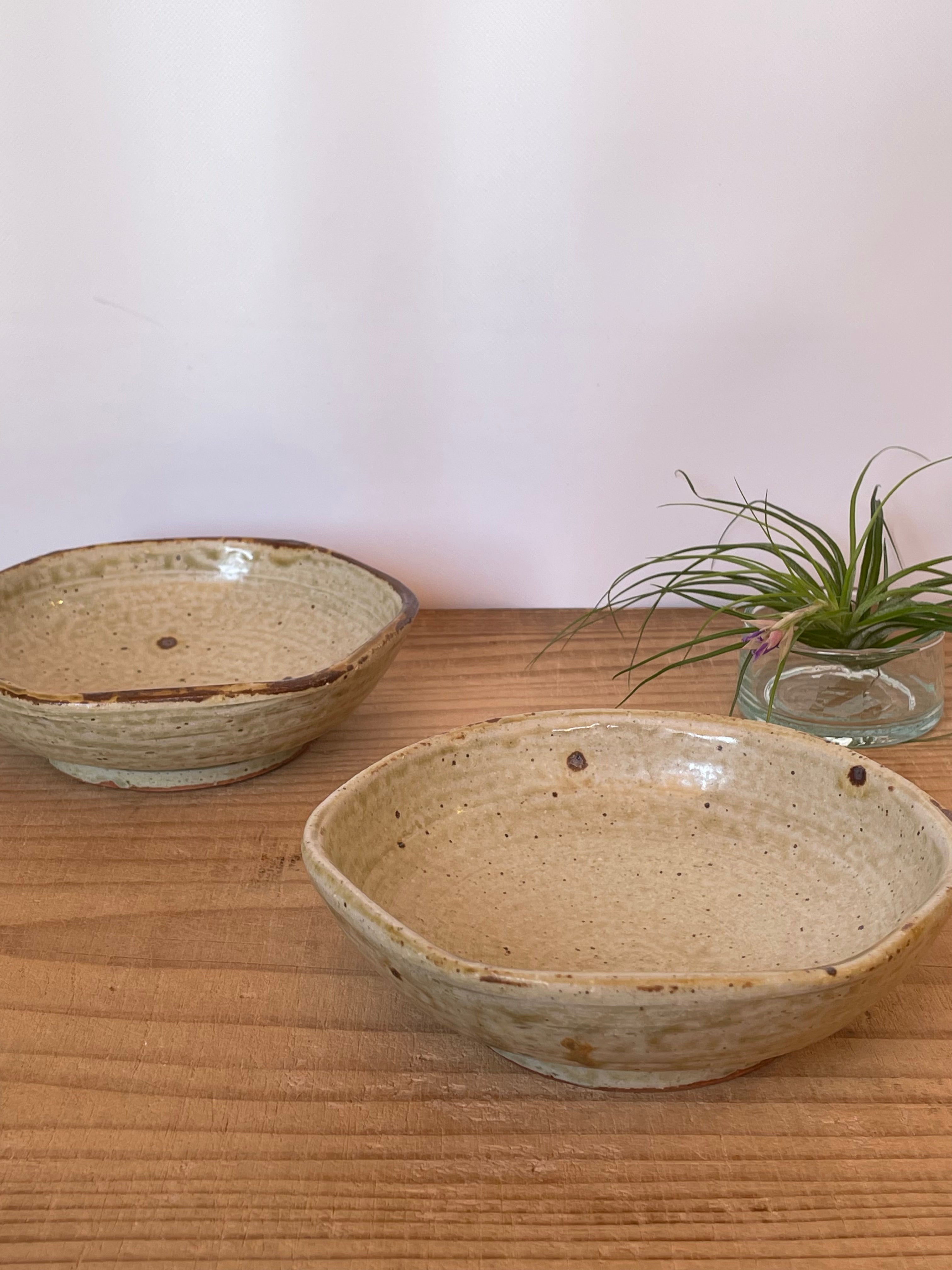 六角皿（いらぼ釉）まゆみ窯