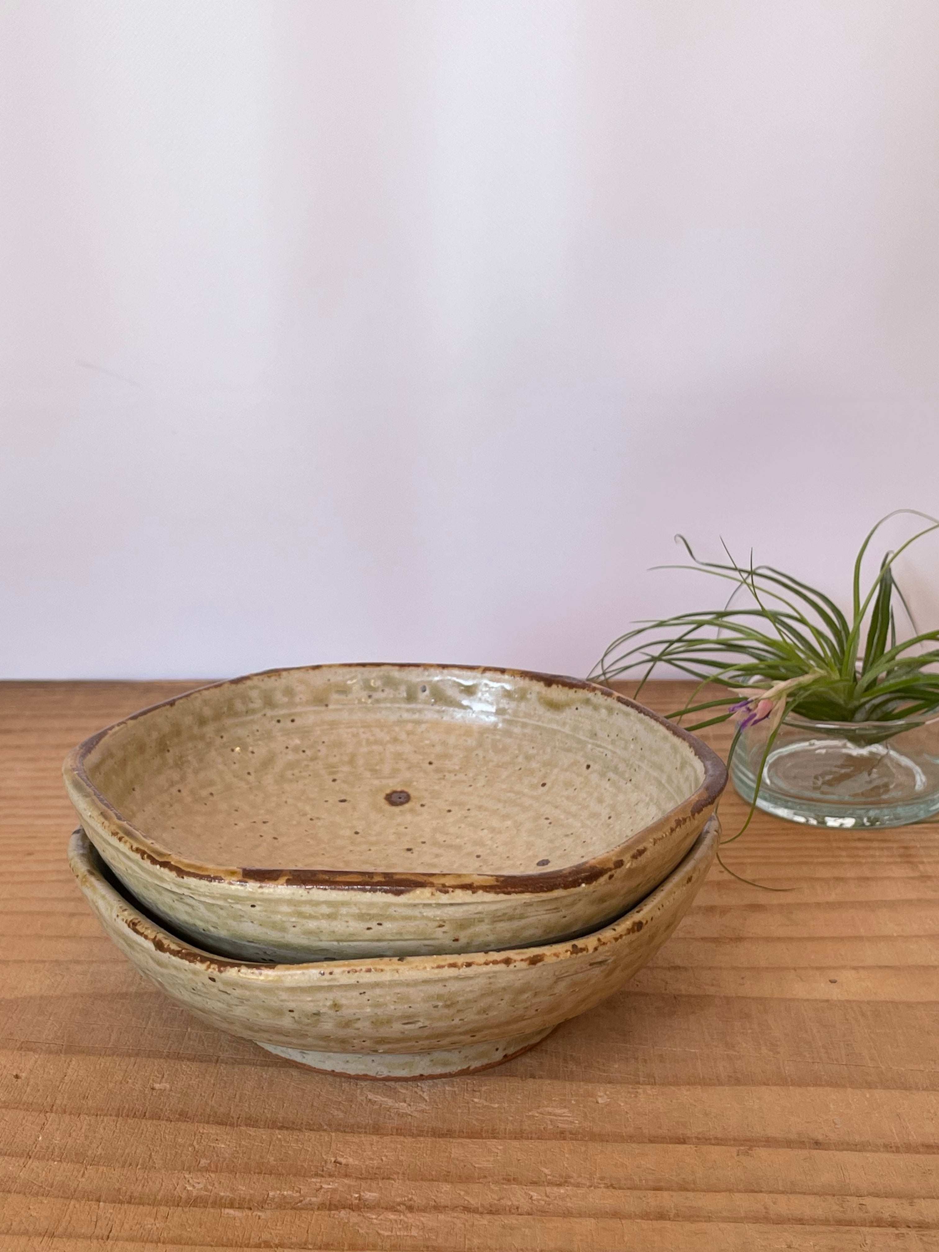 六角皿（いらぼ釉）まゆみ窯