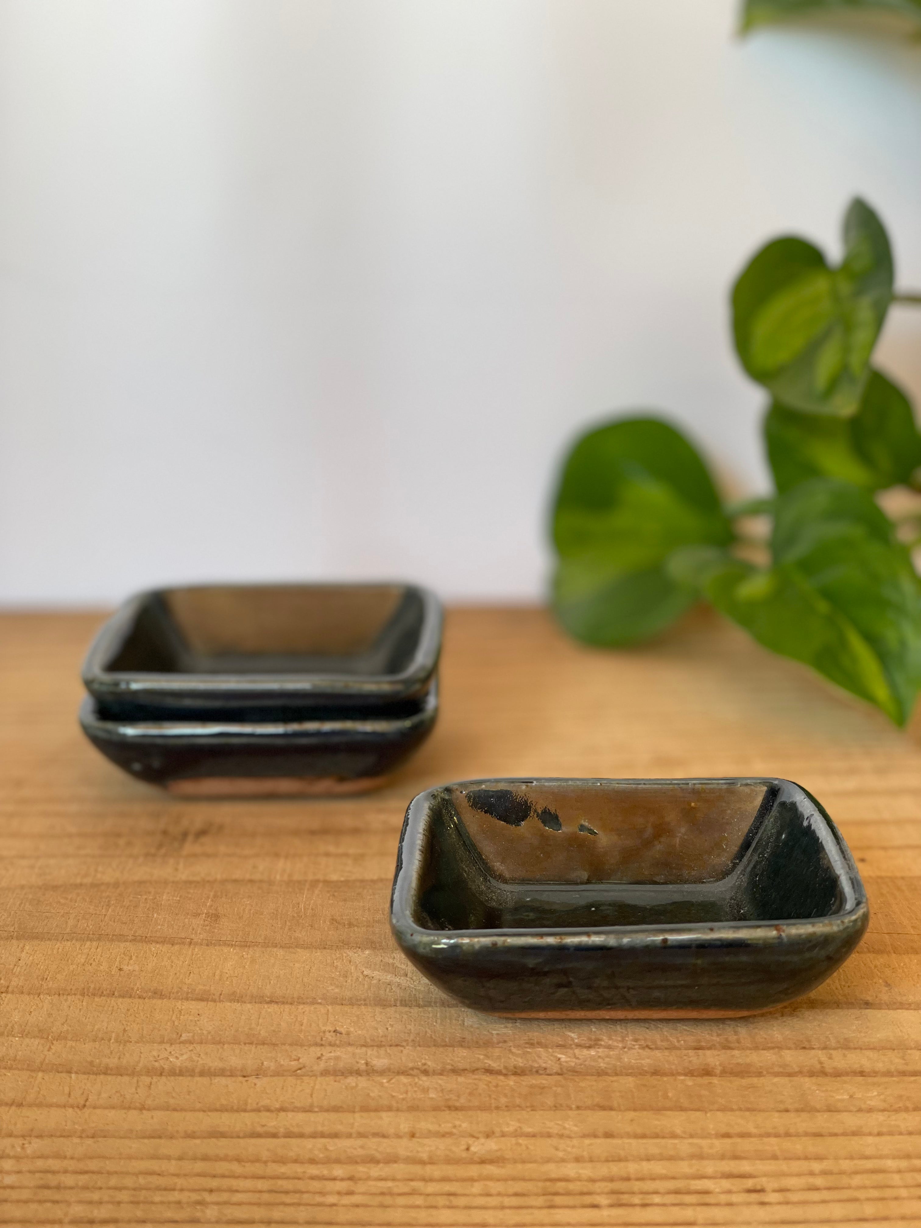 四角鉢 (象嵌.ゴス)