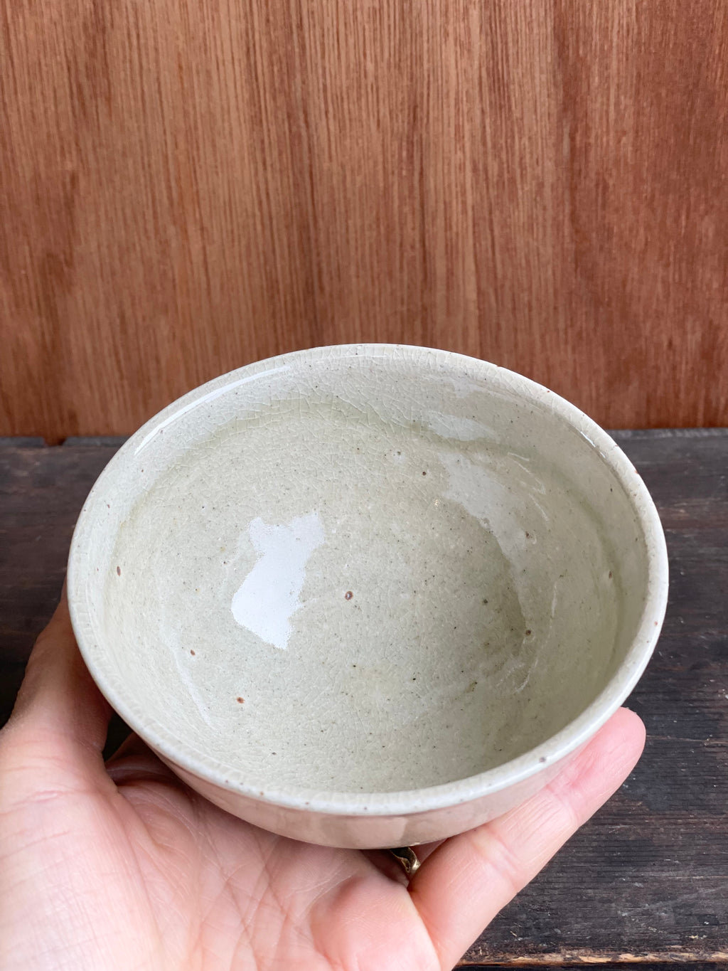 飯碗（飴釉掛分け・小）