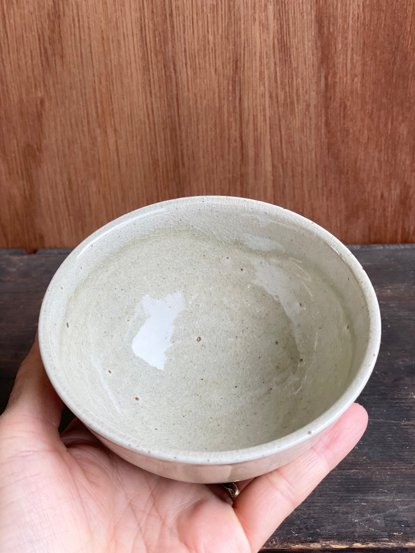 飯碗（飴釉掛分け・小）