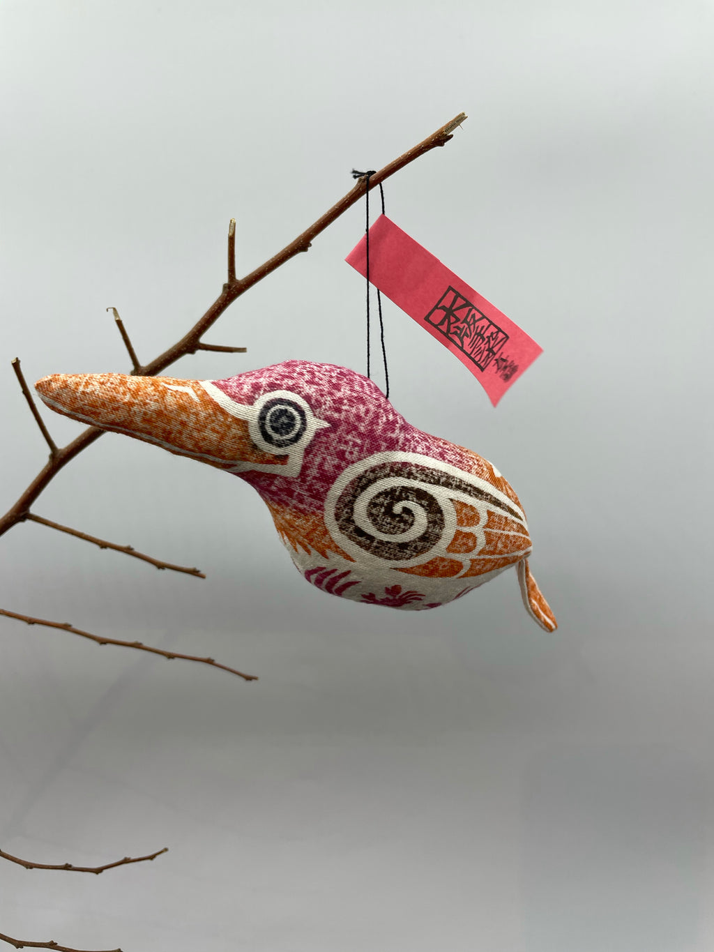 木版手染め　水恋鳥