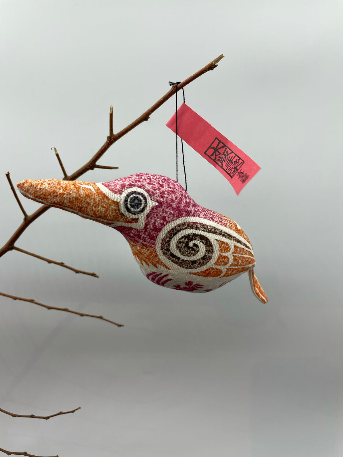木版手染め　水恋鳥
