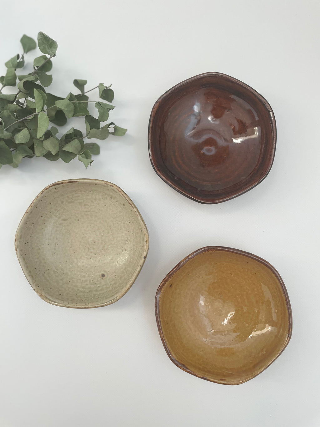 六角皿（黄釉）