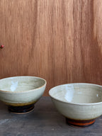 飯碗（飴釉掛分け）大