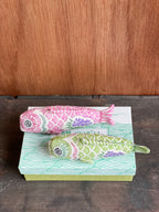 干支木版手染ぬいぐるみ　こども鯉のぼり