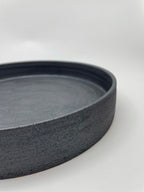 9寸ドラ鉢(鉄釉)