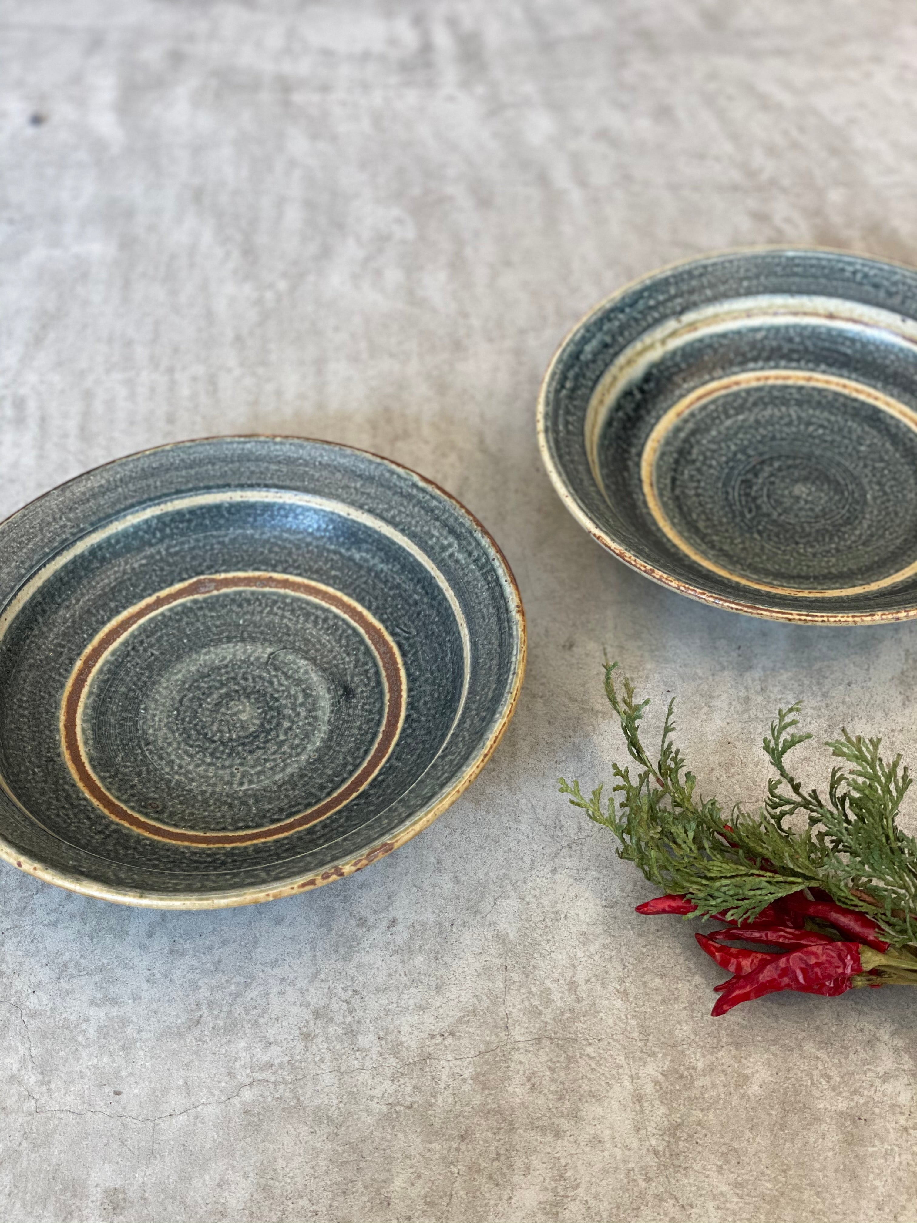 7寸皿 (ゴス線いらぼ鉢)