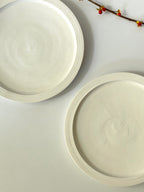 ７寸皿(白磁・マット)