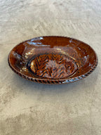 グラタン鉢 (象嵌.飴色)