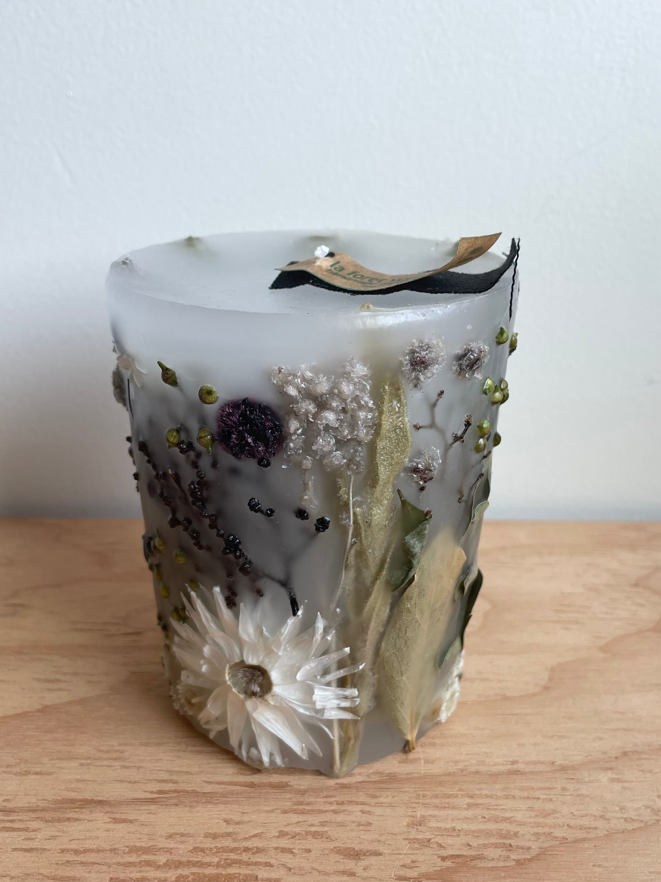 植物標本キャンドル