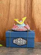 干支木版手染ぬいぐるみ　錦兜