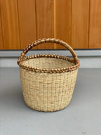 アチョリバスケット 取手付き（小）