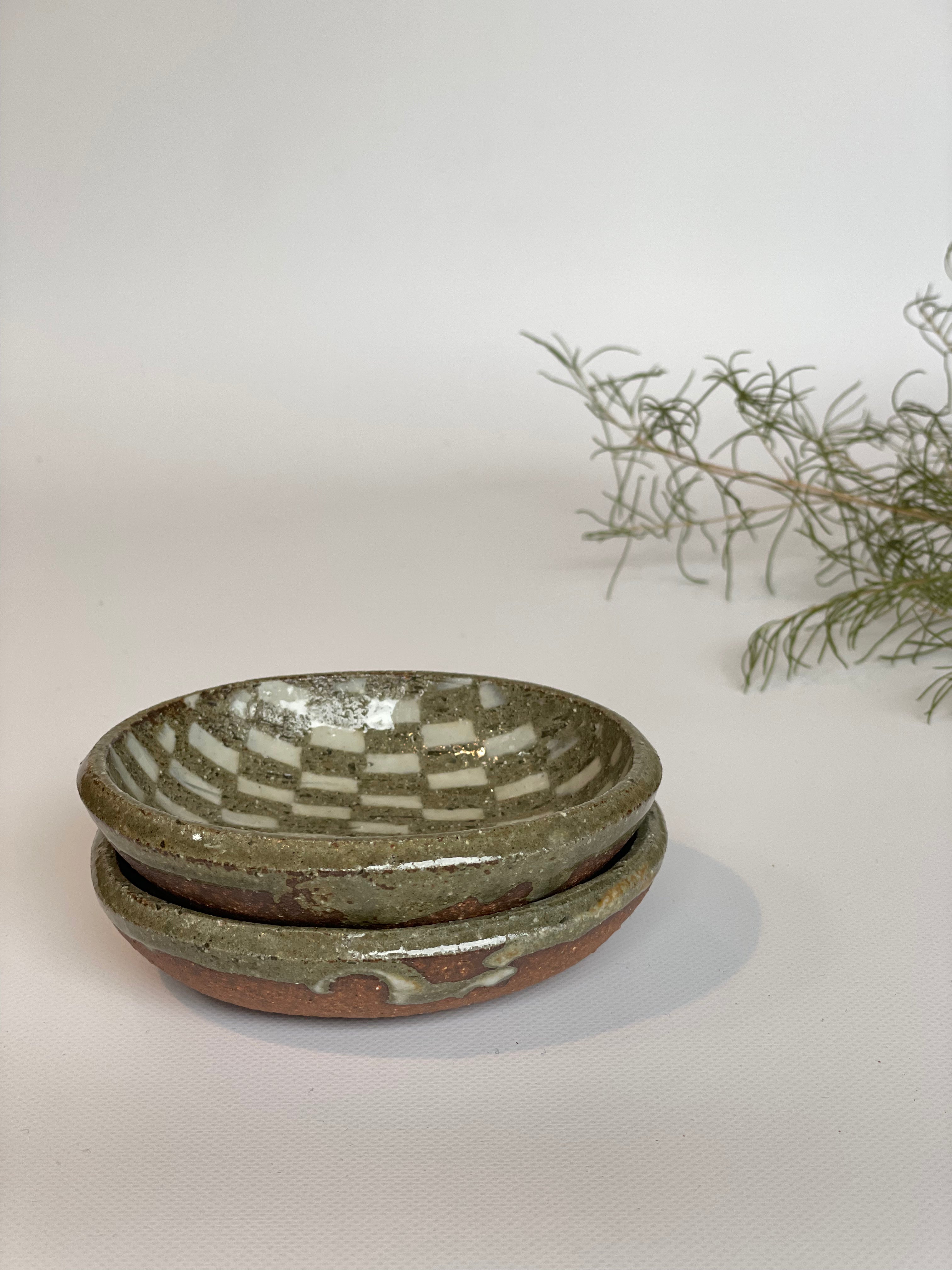 象嵌小皿 (四角)