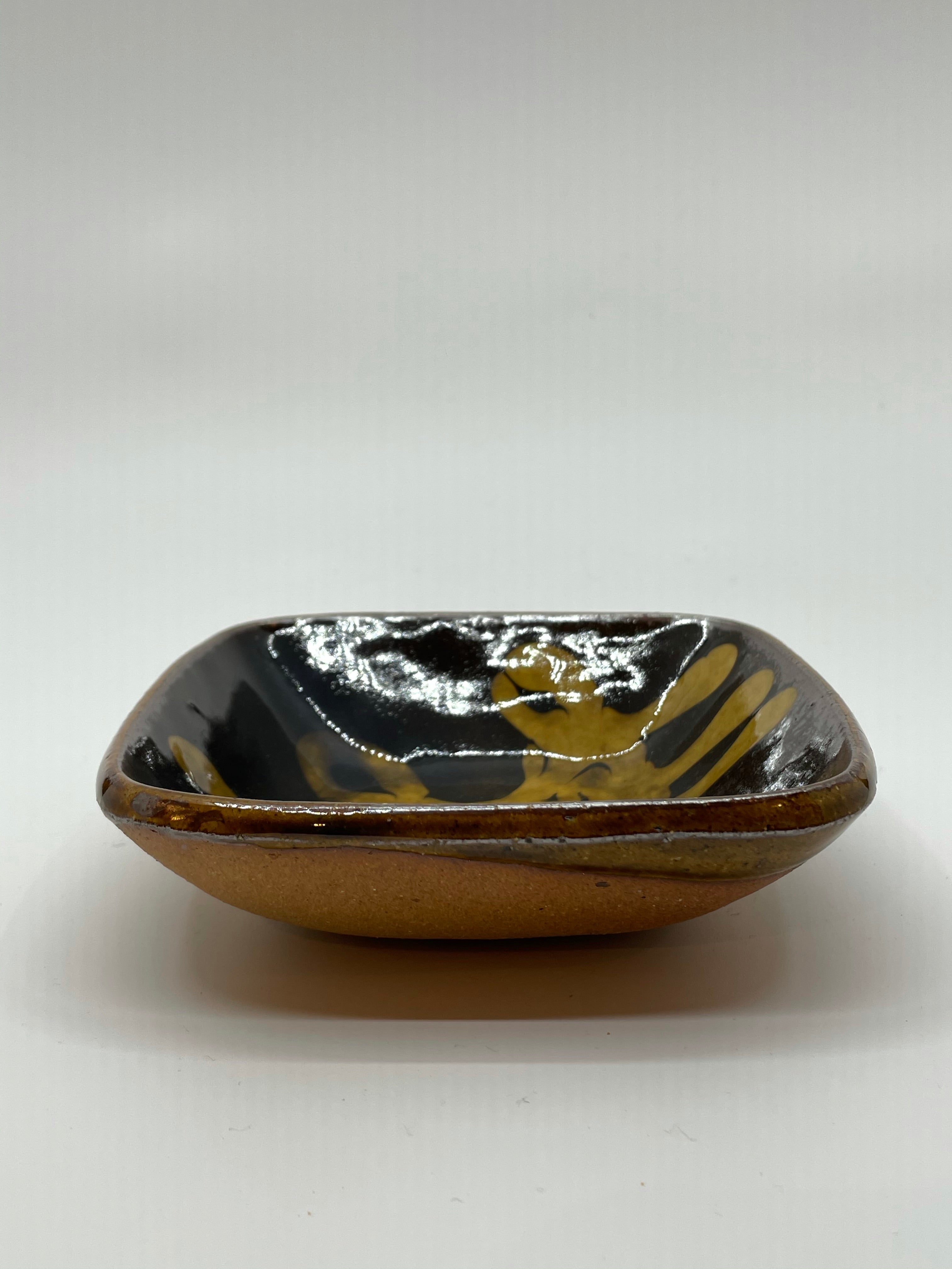 スリップウエア正方皿4