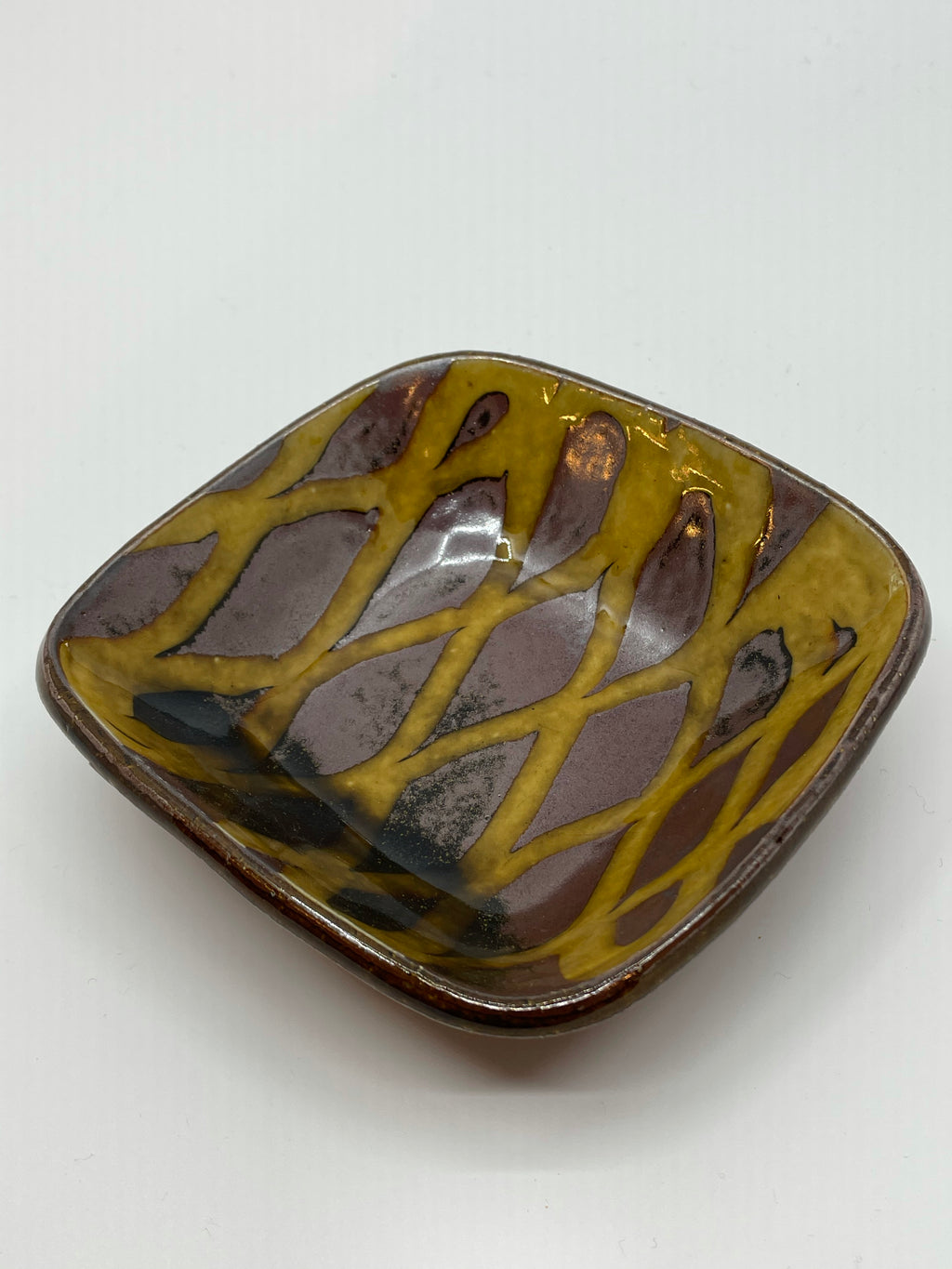 スリップウエア正方皿3