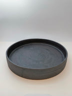 9寸ドラ鉢(鉄釉)