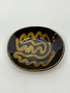 スリップウエア楕円皿1