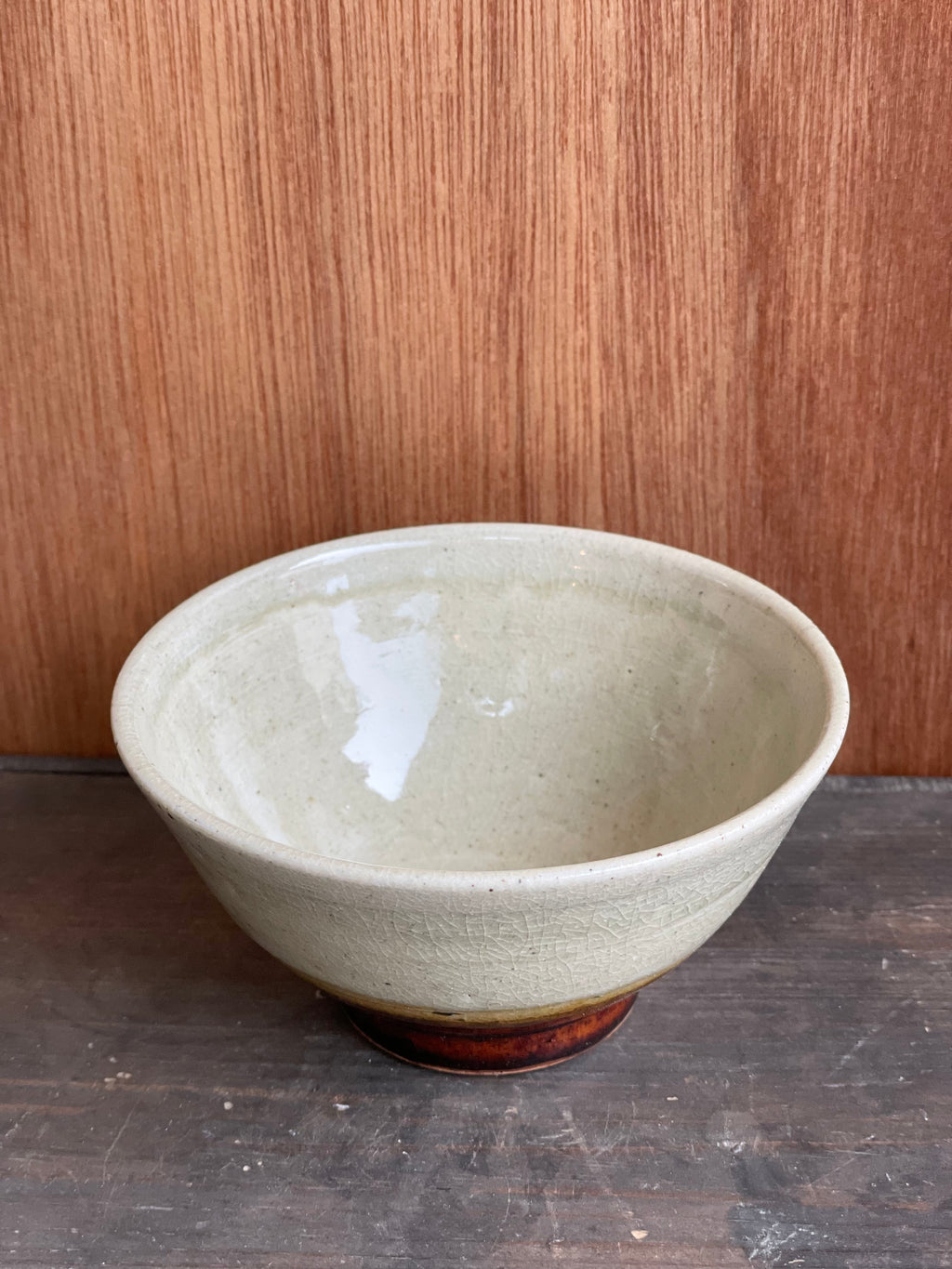 飯碗（飴釉掛分け・小）